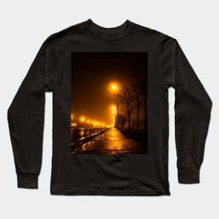 Beautiful Christmas Night in Tracadie, New Brunswick Long Sleeve T-Shirt